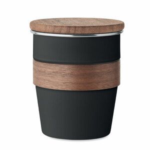 Vaso con pared simple 350 ml Walnut