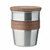 Vaso corporativo con pared simple 350 ml Walnut - Plata