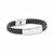 Brazalete trenzado personalizable Faulet - Negro