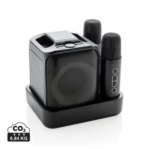 Set karaoke de plástico reciclado Singvibe RCS con doble mic