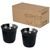 Juego de tazas promocional 80ml Duo - Negro