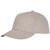 Gorra de 6 paneles 'Ares' - Natural