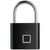 Candado personalizado con sensor dactilar Desic - Negro