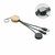 Llavero con cable 4 en 1 promocional Bule - Negro