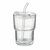 Vaso personalizable con tapa 300 ml Sip - Transparente