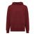 Sudadera unisex con capucha algodón reciclado Yengo - Rojo Burdeos