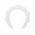 Diadema personalizable poliéster Tonsil - Blanco