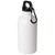 Botella personalizable con mosquetón 400 ml Oregon - Blanco