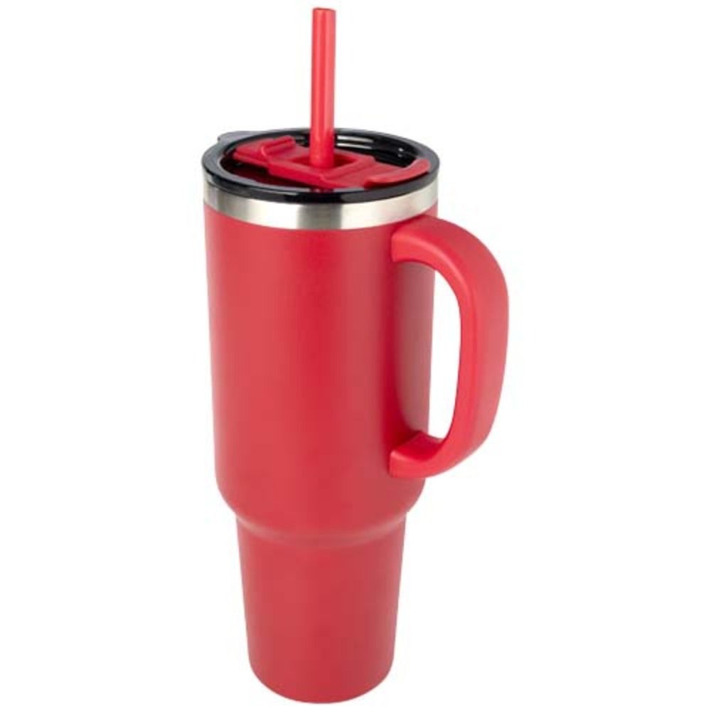 Taza de cobre de 1200 ml con doble pared, pajita, aislamiento y certificado RCS "Sydney"