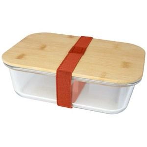 Fiambrera de vidrio y tapa de bambú 1000 ml Roby