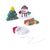 Set gomas de borrar navideñas promocionales Flop - Multicolor