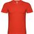 Camiseta de manga corta en pico 155 g/m² Samoyedo - Rojo
