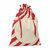 Bolsa grande de cuerdas de algodón LAUKKU - Rojo