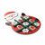 Juego de tres en raya de madera navideño HOHOTOE - Rojo
