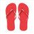 Chanclas de playa en PE y PVC HONOLULU - Rojo