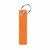 Llavero personalizado reflectante PVC Keyflect - Naranja Neón