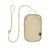Bolsa de viaje cruzada de poliéster RPET KOROVIN POUCH - Beige