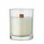 Vela de cera vegetal con fragancia de vainilla KIVAS WOOD