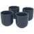 Set de cuatro tazas de café expreso 90 ml. Male