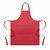Delantal de cocina largo ajustable GALA - Rojo