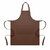Delantal de cocina largo ajustable GALA - Marrón Oscuro