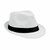 Sombrero de paja de papel con banda negra BOOWIE