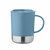 Taza con base de acero inoxidable reciclado Beaker - Azul Petróleo