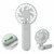 Ventilador portátil plegable con 3 velocidades IBERA - Blanco