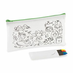 Estuche infantil non woven coloreable Cray