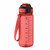 Botella deportiva motivacional de RPET Enkel - Rojo