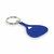 Llavero de aluminio reciclado con forma de pala KEPAD - Azul