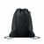 Mochila de cuerdas non woven de RPET Daffy - Negro