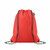 Mochila de cuerdas non woven de RPET Daffy - Rojo