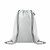 Mochila de cuerdas non woven de RPET Daffy - Blanco
