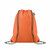 Mochila de cuerdas non woven de RPET Daffy - Naranja
