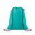 Mochila de cuerdas non woven de RPET Daffy - Azul Turquesa