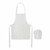 Set de delantal y gorro de cocina infantil KID CHEF - Blanco