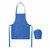 Set de delantal y gorro de cocina infantil KID CHEF - Azul Royal