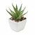 Mini planta artificial con forma de aloe vera Artiloe - Blanco