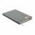 Libreta A5 de pana dura RPET Cordi Note - Gris