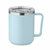 Taza de doble pared de acero inoxidable reciclado Cocoa - Azul Claro