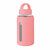 Botella de vidrio con funda de silicona Boris - Rosa Claro
