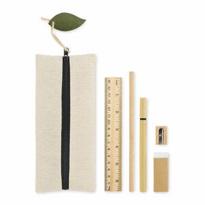 Set de papelería con estuche de poliéster JUCOSET