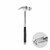 Martillo de garra y destornillador Claw it - Plata