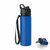 Botella deportiva de silicona plegable LETT - Azul Royal
