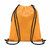 Mochila de cuerdas publicitaria grande rPET Night - Naranja