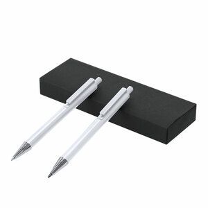 Set de bolígrafo y lápiz eterno de aluminio reciclado Foract