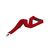 Lanyard de poliéster rpet Dycoun - Rojo
