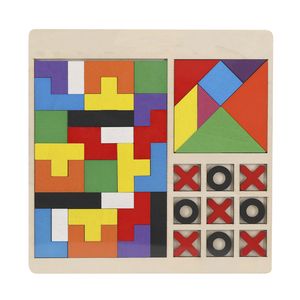 Set puzzles de madera educativos Meloxar
