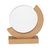Placa trofeo circular de cristal y madera Xiflex - Natural